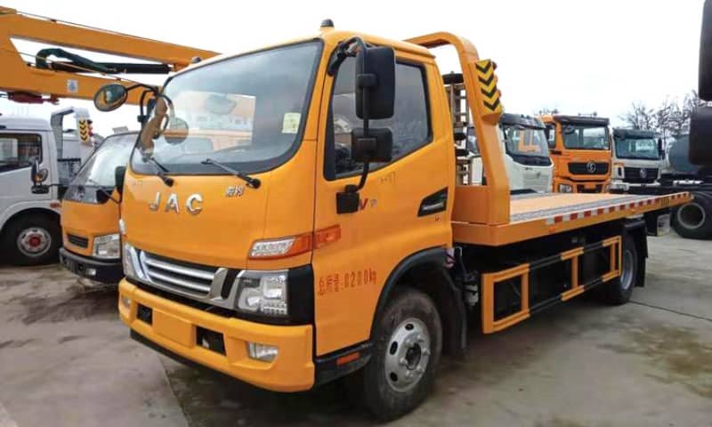 一拖二平板清障車 道路救援車