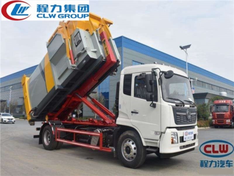 【國(guó)六】東風(fēng)天錦12立方勾臂套臂垃圾車
