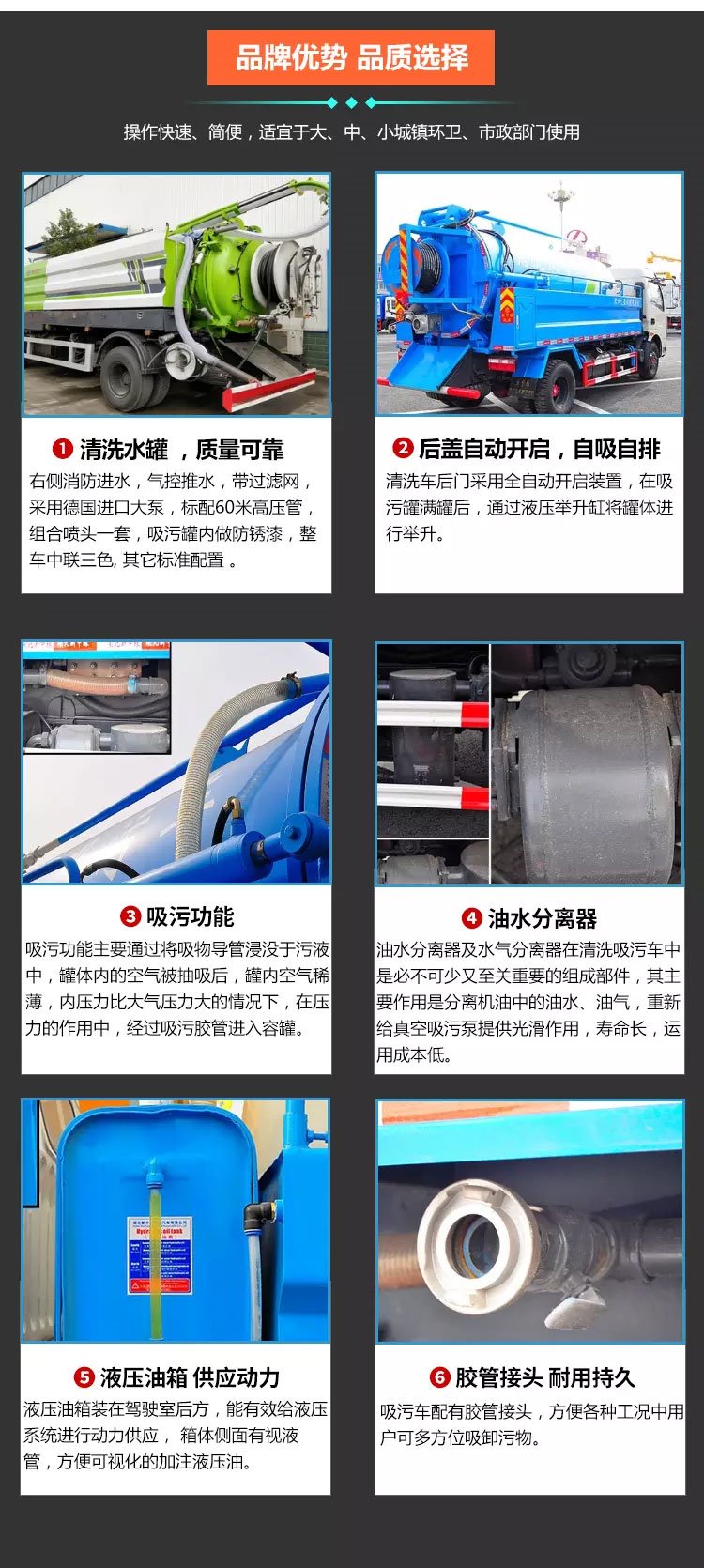 國六東風天龍21方清洗吸污車