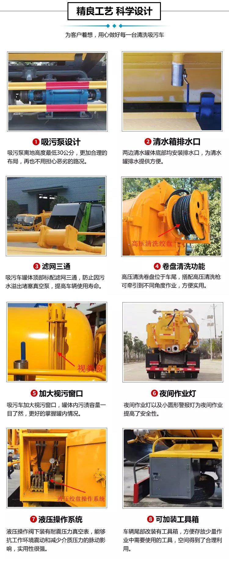 國六東風天龍21方清洗吸污車