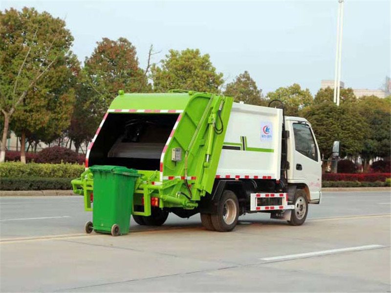 國六凱馬4方藍牌壓縮式垃圾車