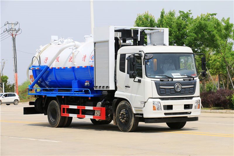東風(fēng)天錦14立方清洗吸污車