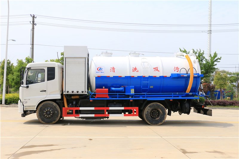 東風(fēng)天錦14立方清洗吸污車