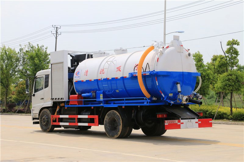 東風(fēng)天錦14立方清洗吸污車