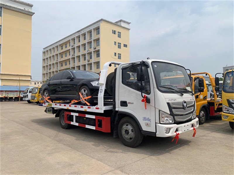福田歐馬可清障車藍(lán)牌一拖二