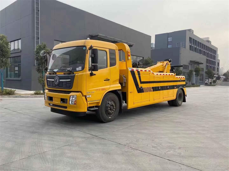 拖吊連體清障車生產(chǎn)廠家電話國六東風(fēng)天錦