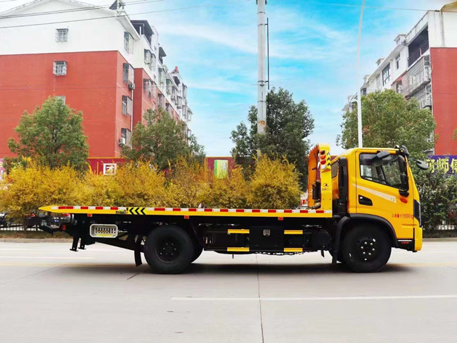 國六東風華神T3一拖二清障車