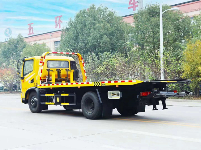 國六東風華神T3一拖二清障車