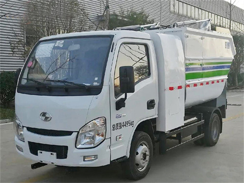 純電動高位自裝卸式垃圾車圖片