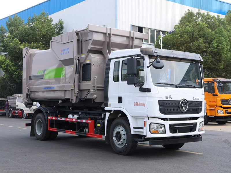 陜汽德龍L3000勾臂式垃圾車