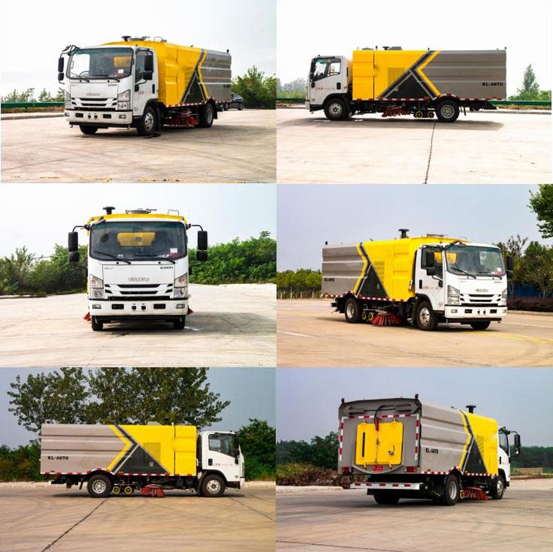 國(guó)六CLW五十鈴洗掃車(chē)清水箱4方污水箱5方