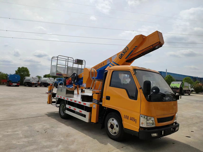 國(guó)六江鈴順達(dá)藍(lán)牌23米直臂伸縮式高空作業(yè)車(chē)